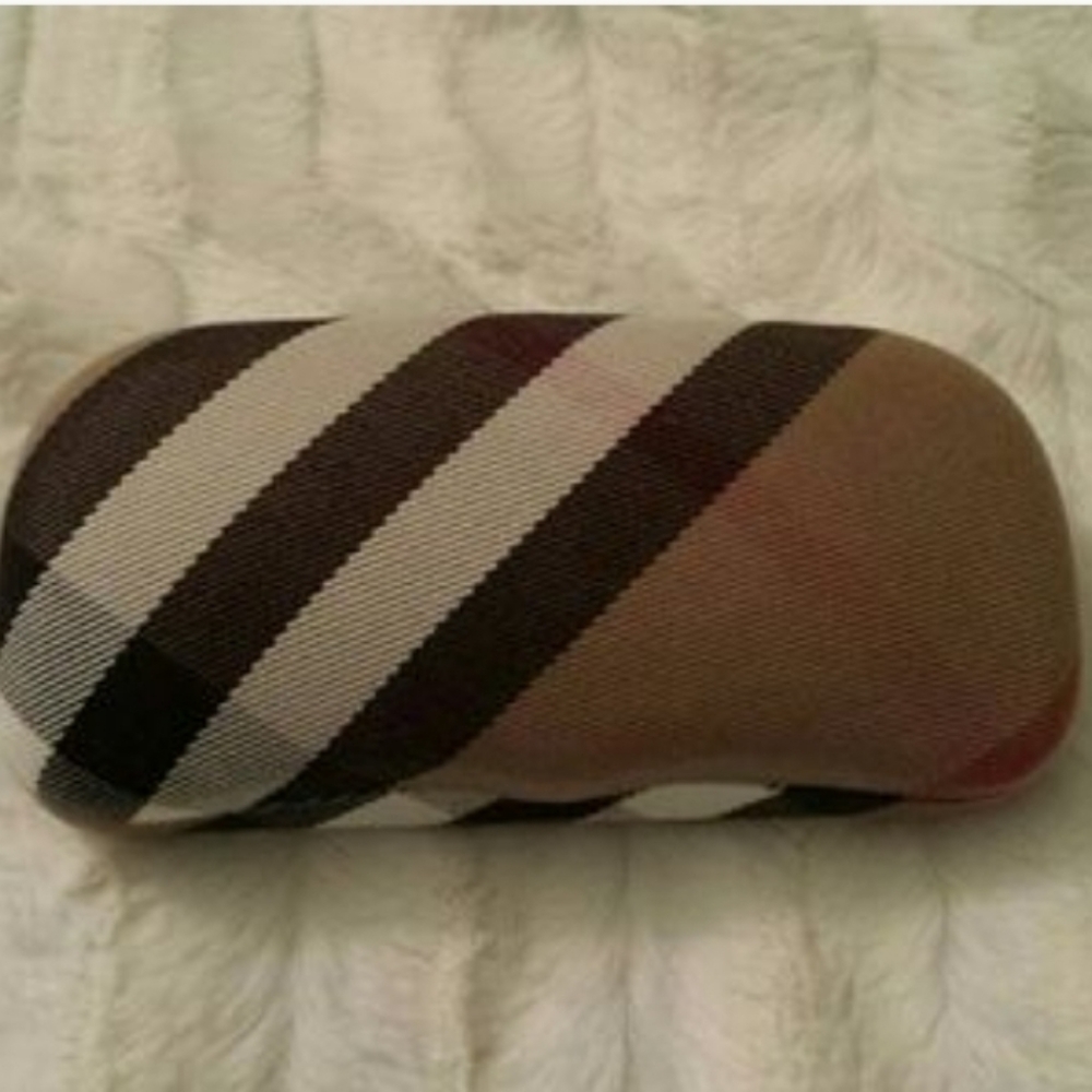 Burberry Brown and Tan Sunglasses Case